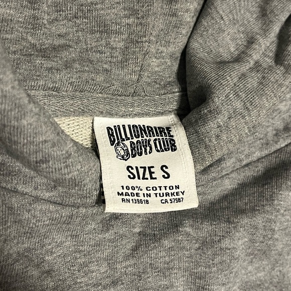 Billionaire Boys Club Small-Arch Logo Hoodie Gray Mens Small - Picture 6 of 6